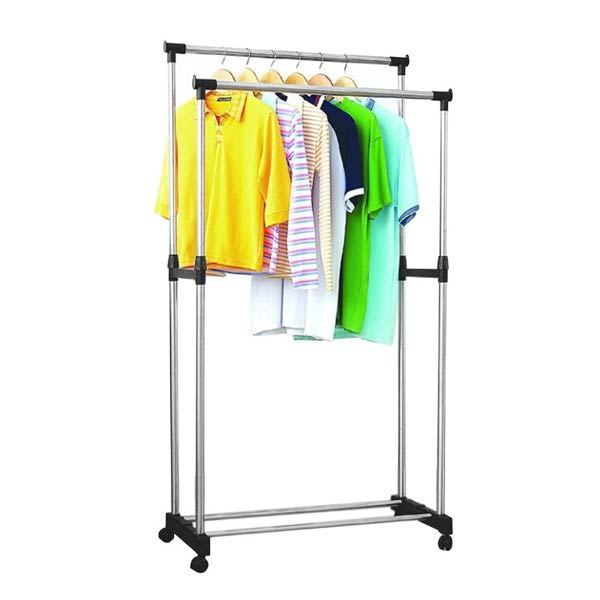 Double Pole Clothes Hanger Rack ChoiceU.lk