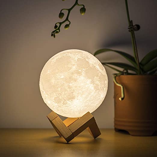 Moon Lamp Night Light Lunar Touch Moonlight 3D Printed Globe LED Desk Lantern 